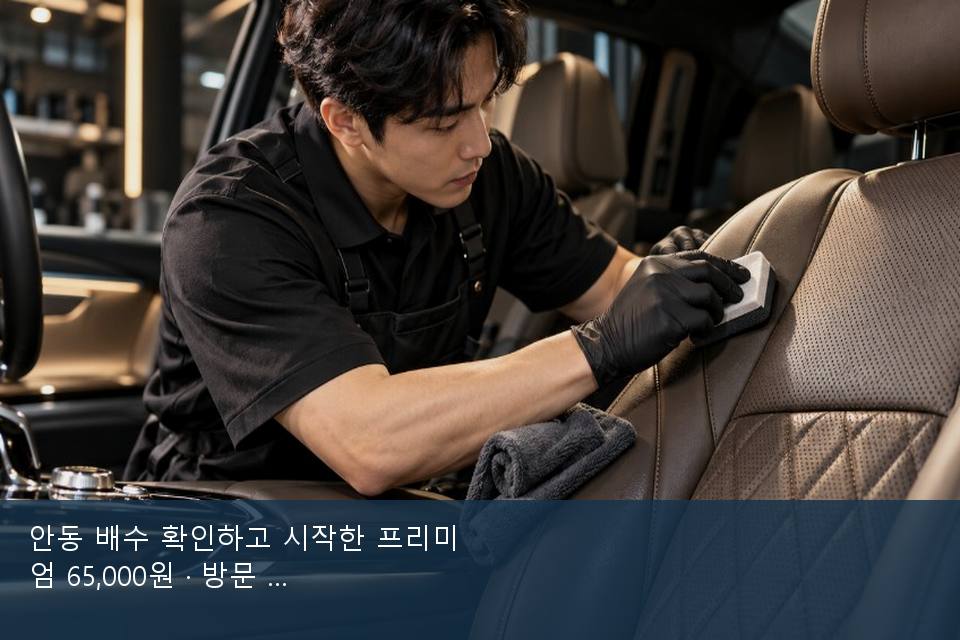 안동 배수 확인하고 시작한 프리미엄 65,000원 · 방문 전에 확인한 것